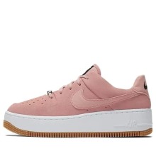 Кроссовки Nike Air Force Sage 1 Low Coral Stardust женские розовые низкие замшевые