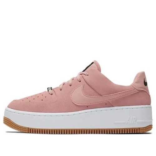 Кроссовки Nike Air Force Sage 1 Low Coral Stardust женские розовые низкие замшевые