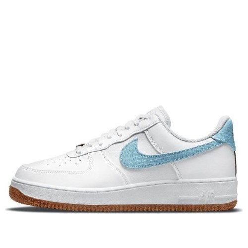Кроссовки Nike Air Force 1 07 LV8 Indigo бело-голубые