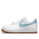 Кроссовки Nike Air Force 1 07 LV8 Indigo бело-голубые