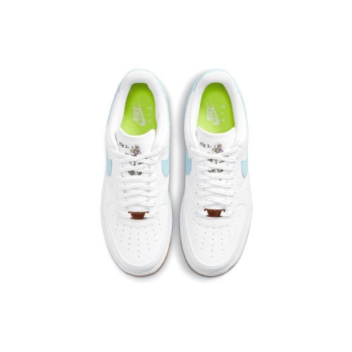 Кроссовки Nike Air Force 1 07 LV8 Indigo бело-голубые