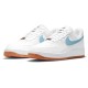Кроссовки Nike Air Force 1 07 LV8 Indigo бело-голубые