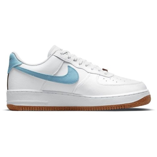 Кроссовки Nike Air Force 1 07 LV8 Indigo бело-голубые