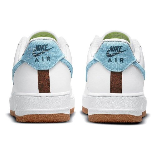 Кроссовки Nike Air Force 1 07 LV8 Indigo бело-голубые