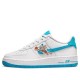 Кроссовки Nike Air Force 1 GS Hare бело-голубые