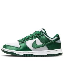 Кроссовки Nike Dunk Satin Green бело-зеленые