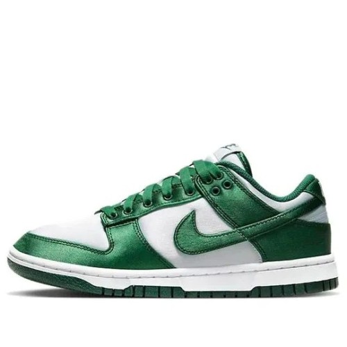 Кроссовки Nike Dunk Satin Green бело-зеленые