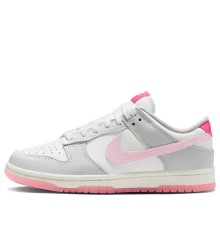 Кроссовки Nike Dunk low 520 Pack Pink бело-розовые