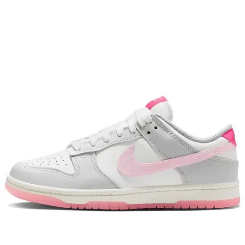 Кроссовки Nike Dunk low 520 Pack Pink бело-розовые