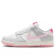 Кроссовки Nike Dunk low 520 Pack Pink бело-розовые