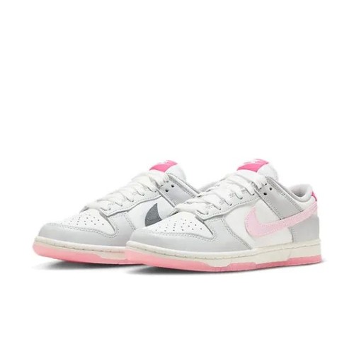 Кроссовки Nike Dunk low 520 Pack Pink бело-розовые