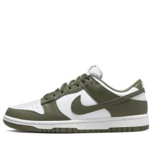 Кроссовки Nike Dunk Medium Olive бело-зеленые