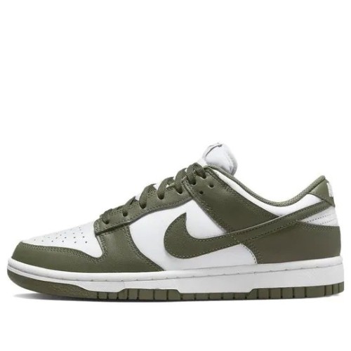 Кроссовки Nike Dunk Medium Olive бело-зеленые