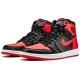 Кроссовки Nike Air Jordan 1 Retro черно-красные высокие OG SE Satin Banned 917359-001