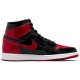 Кроссовки Nike Air Jordan 1 Retro OG Patent Bred черно-красные высокие лаковые 555088-063