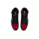 Кроссовки Nike Air Jordan 1 Retro OG Patent Bred черно-красные высокие лаковые 555088-063