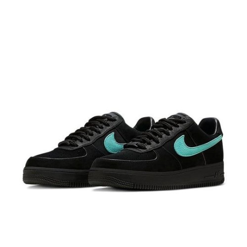 Черные кроссовки Nike Air Force 1 Tiffany (Найк Тиффани) женские