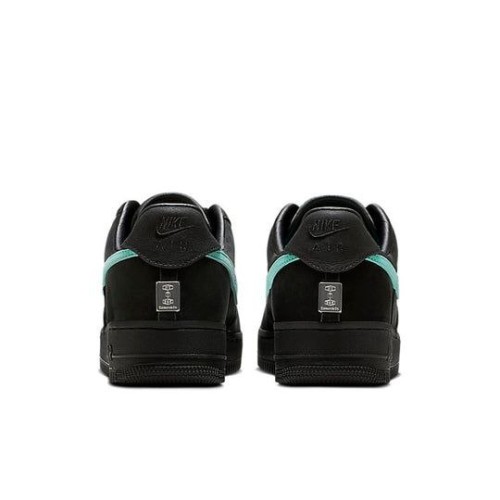 Черные кроссовки Nike Air Force 1 Tiffany (Найк Тиффани) женские
