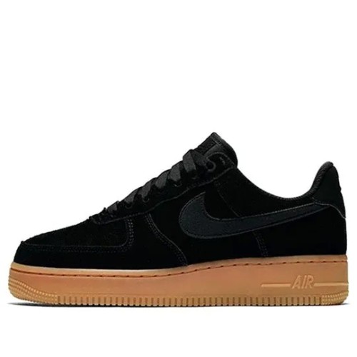 Кроссовки Nike Air Force 1 Low Black Gum женские черные низкие AA0287-002