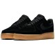 Кроссовки Nike Air Force 1 Low Black Gum женские черные низкие AA0287-002