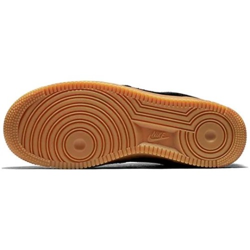 Кроссовки Nike Air Force 1 Low Black Gum женские черные низкие AA0287-002