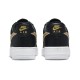 Кроссовки Nike Air Force 1 07 женские Essential Black Metallic Gold черные низкие с золотыми вставками DD1523-001