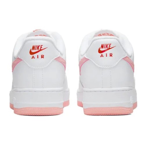 Кроссовки Nike Air Force 1 Low Valentines Day белые с розовым низкие женские DQ9320-100