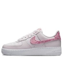Розовые кроссовки Nike Air Force 1 07 Pink Paisley женские низкие FD1448-664