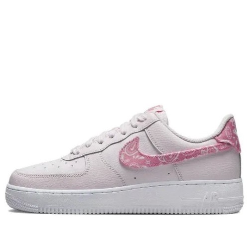 Розовые кроссовки Nike Air Force 1 07 Pink Paisley женские низкие FD1448-664