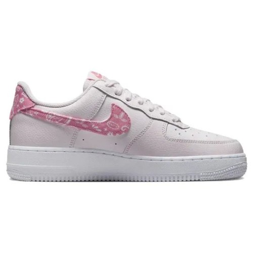 Розовые кроссовки Nike Air Force 1 07 Pink Paisley женские низкие FD1448-664