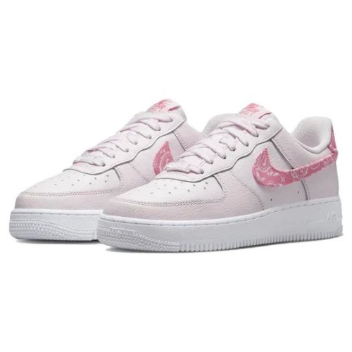 Розовые кроссовки Nike Air Force 1 07 Pink Paisley женские низкие FD1448-664