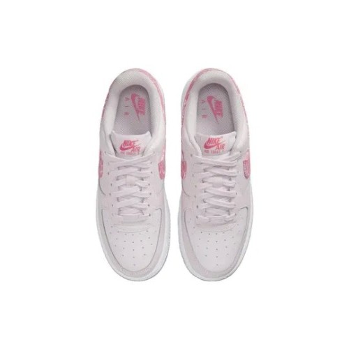 Розовые кроссовки Nike Air Force 1 07 Pink Paisley женские низкие FD1448-664