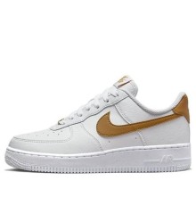 Кроссовки Nike Air Force 1 07 Next Nature White Gold Suede белые DN1430-104