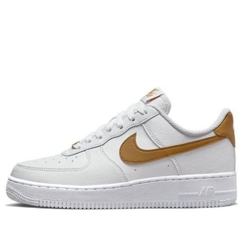 Кроссовки Nike Air Force 1 07 Next Nature White Gold Suede белые DN1430-104