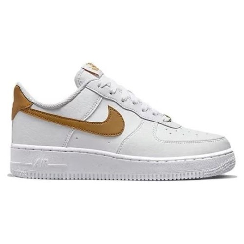 Кроссовки Nike Air Force 1 07 Next Nature White Gold Suede белые DN1430-104