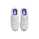 Кроссовки Nike Air Force 1 женские Shadow Chenille Swoosh белые низкие с голубым FJ4567-100