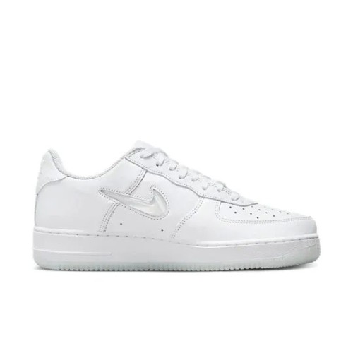 Кроссовки Nike Air Force 1 Low 07 Retro Color of the Month Jewel Swoosh Triple White мужские