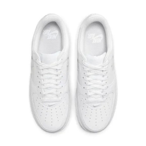 Кроссовки Nike Air Force 1 Low 07 Retro Color of the Month Jewel Swoosh Triple White мужские