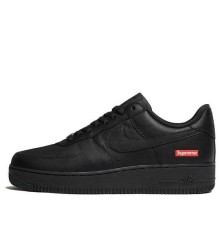 Кроссовки Nike Supreme x Air Force 1 Low Box Logo-Black мужские