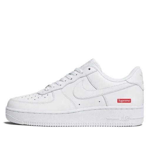 Кроссовки Nike Supreme x Air Force 1 Box Logo - White мужские