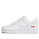 Кроссовки Nike Supreme x Air Force 1 Box Logo - White мужские