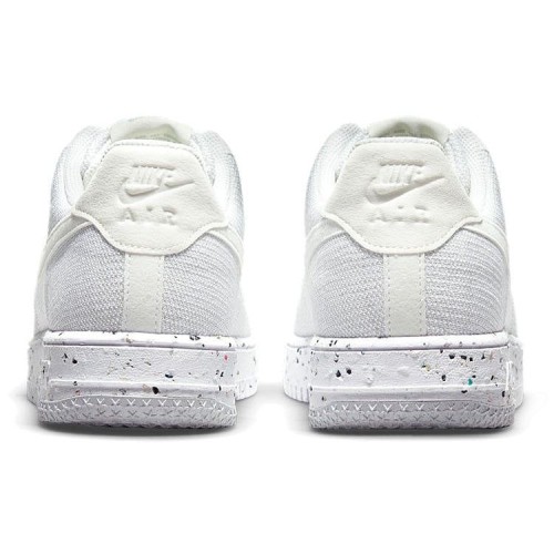 Кроссовки Nike Air Force 1 Crater Flyknit White Wolf Grey белые