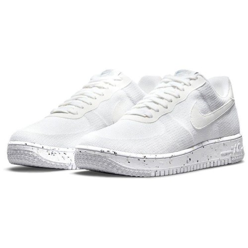 Кроссовки Nike Air Force 1 Crater Flyknit White Wolf Grey белые