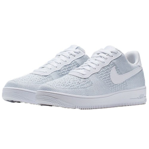 Кроссовки Nike Air Force 1 Flyknit 2.0 White Pure Platinum