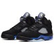 Кроссовки Nike Air Jordan 5 Retro Racer Blue черные с синей подошвой CT4838-004