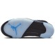 Кроссовки Nike Air Jordan 5 Retro Racer Blue черные с синей подошвой CT4838-004