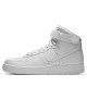 Кроссовки Nike Air Force 1 High Triple White белые