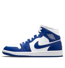 Nike Air Jordan 1 Mid женские бело-синие BQ6472-104