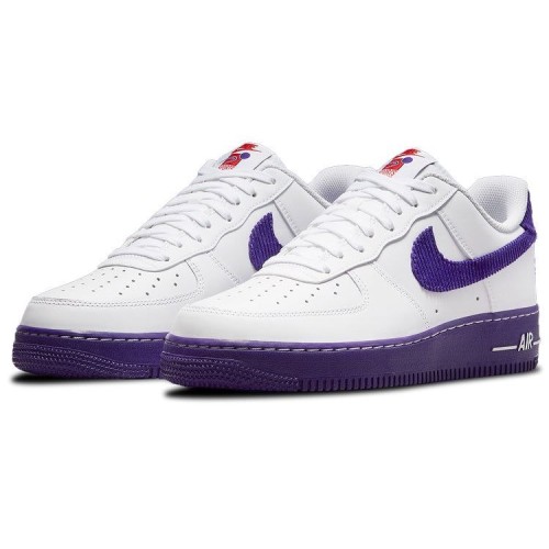 Кроссовки Nike Air Force 1 Low Sports Specialties бело-фиолетовые