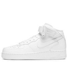 Белые кроссовки Nike Air Force 1 Mid 07 White